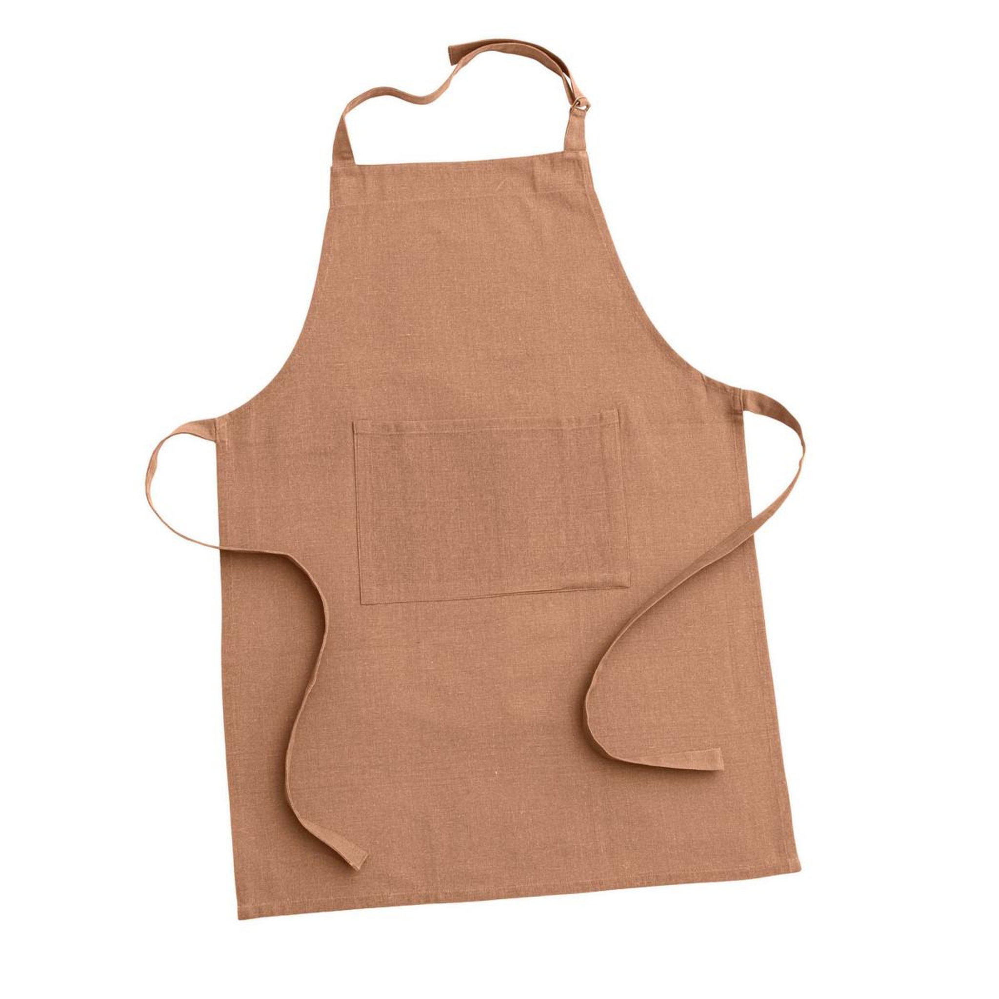 Douceur d'Intérieur Tablier de cuisine avec poche  gourmet  84cm mocha