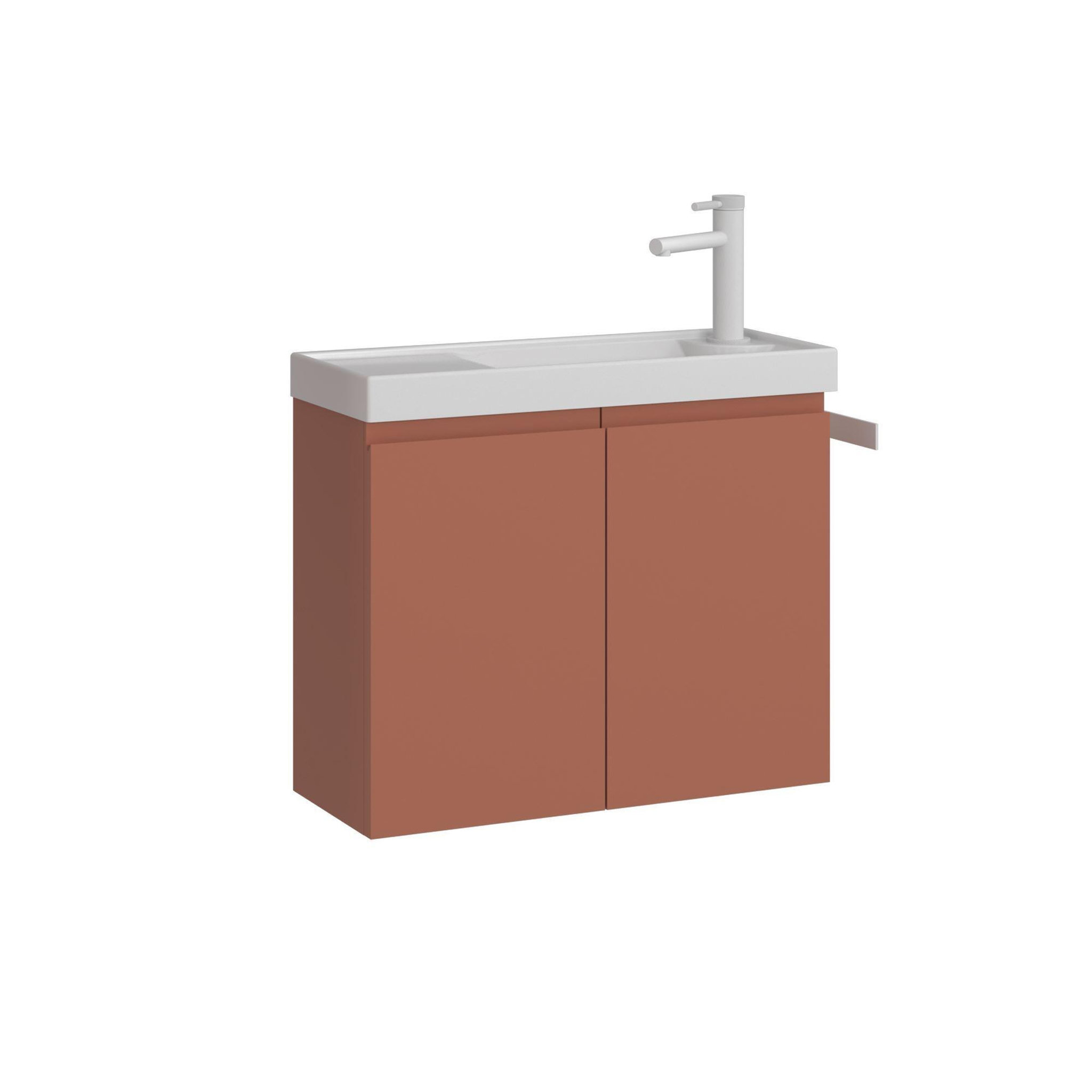 Habitat et Jardin Meuble Vasque  Ferla 60  - 60 x 22 x 50 cm - Matte Cinnamon