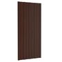 Voir la diapositive 3 : VIDAXL Panneaux de toiture 36 pcs Acier galvanise Marron 100x45 cm