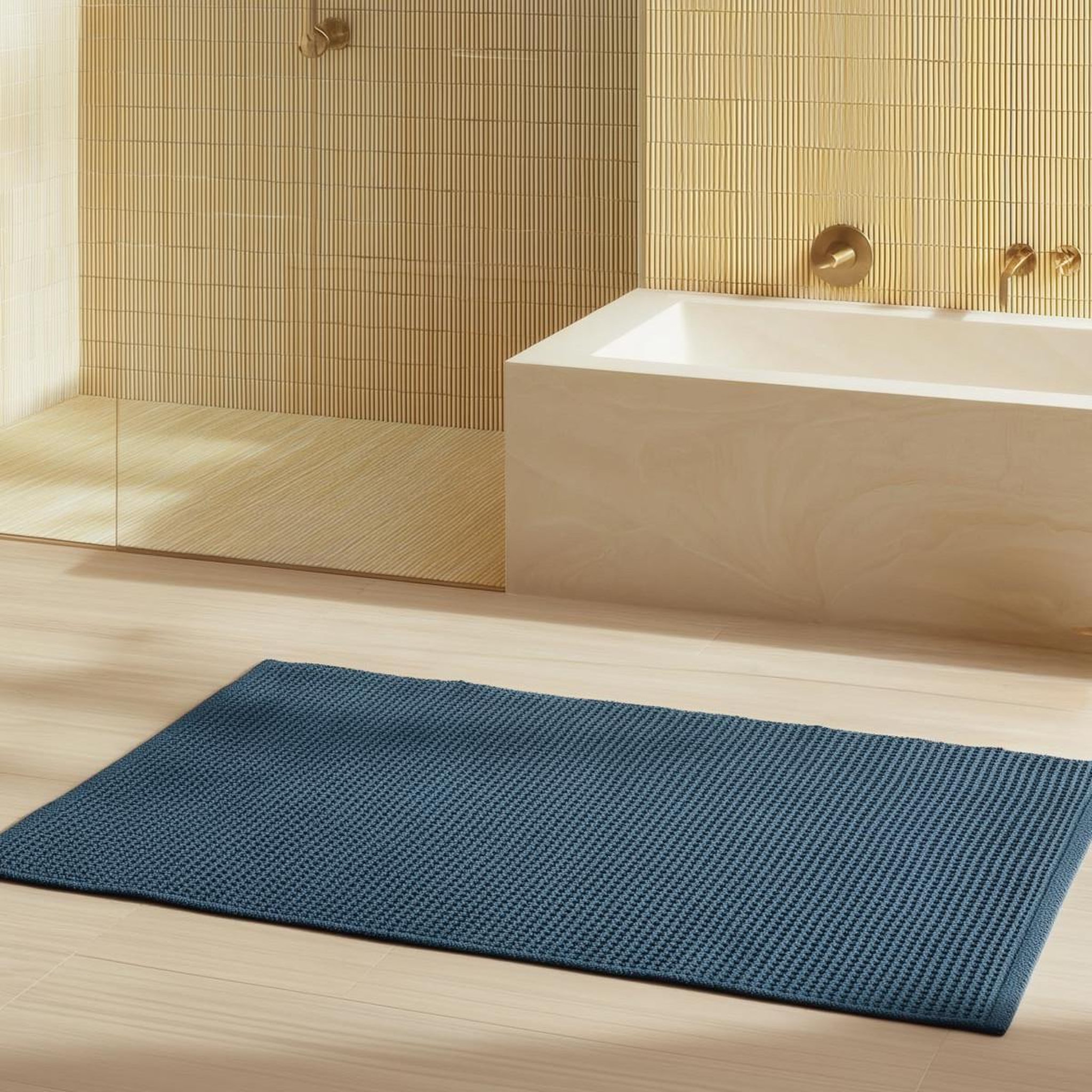Voir la diapositive 1 : Sensei Maison Tapis de bain et descente de lit TRECCIA