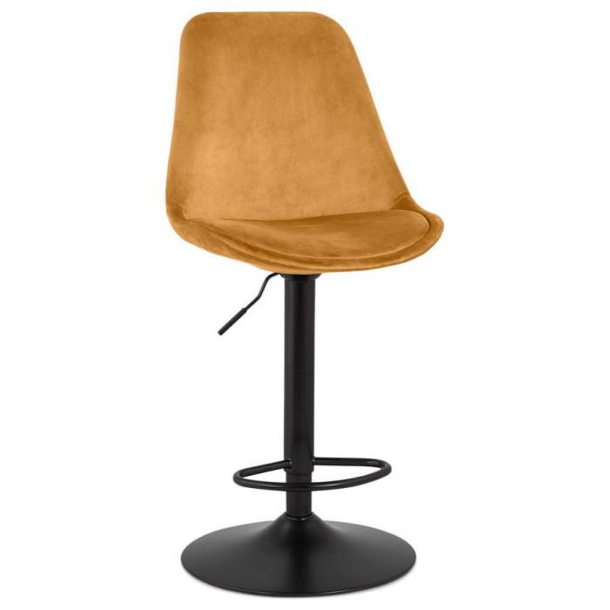 Paris Prix Tabouret de Bar Design  Terano  123cm Moutarde