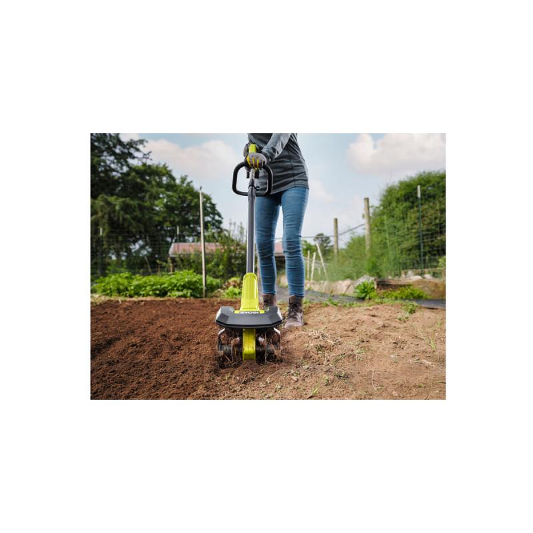 Voir la diapositive 3 : Ryobi Bineuse ryobi 18v one+ - sans batterie ni chargeur - ry18cva-0