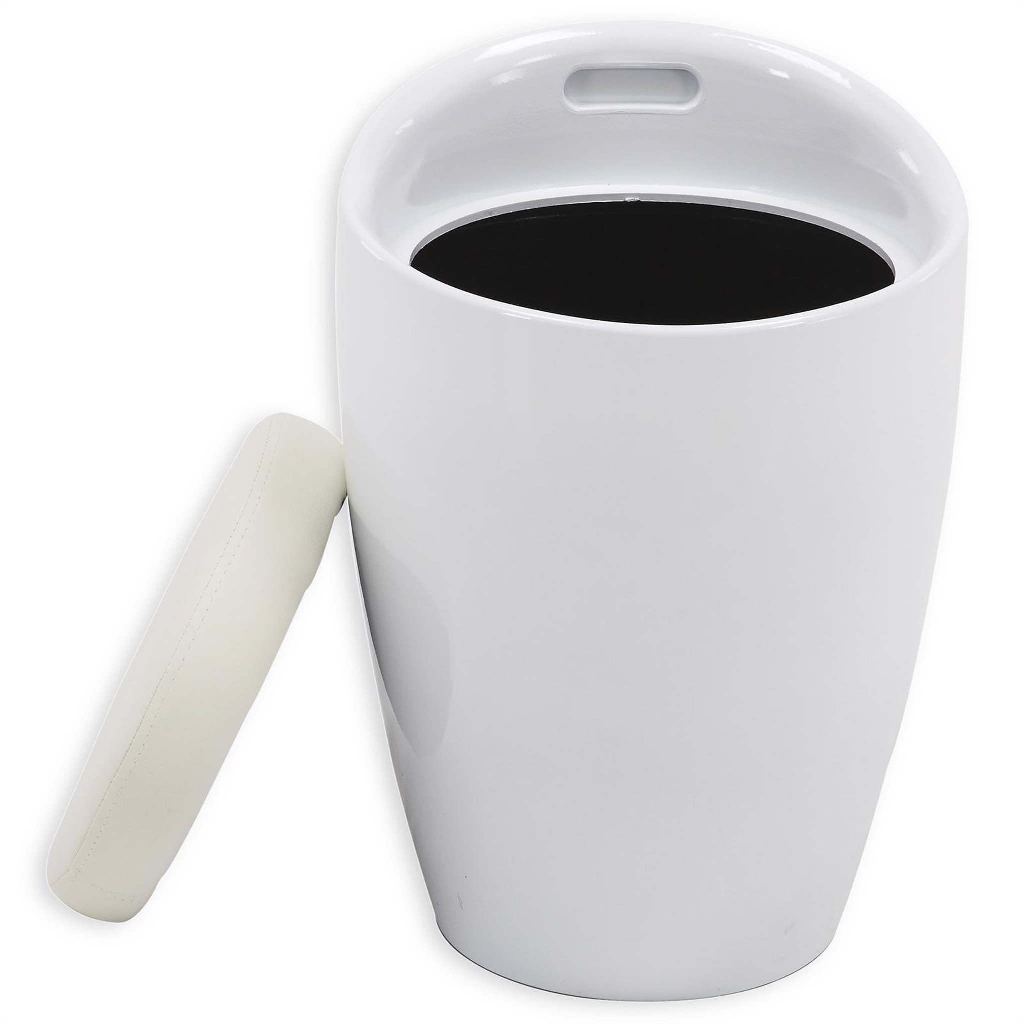 Voir la diapositive 3 : IDIMEX Tabouret coffre de rangement daniel