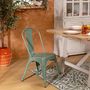 Voir la diapositive 5 : ATMOSPHERA Lot de 4 Chaises en Métal  Niko  85cm Vert Olive