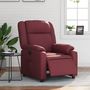 Voir la diapositive 1 : VIDAXL Fauteuil inclinable electrique Rouge bordeaux Similicuir