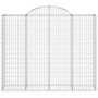 Voir la diapositive 4 : VIDAXL Paniers a gabions arques 25 pcs 200x50x160/180 cm Fer galvanise