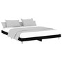 Voir la diapositive 3 : VIDAXL Cadre de lit sans matelas noir 140x200 cm bois d'ingenierie