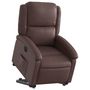 Voir la diapositive 3 : VIDAXL Fauteuil inclinable electrique marron similicuir