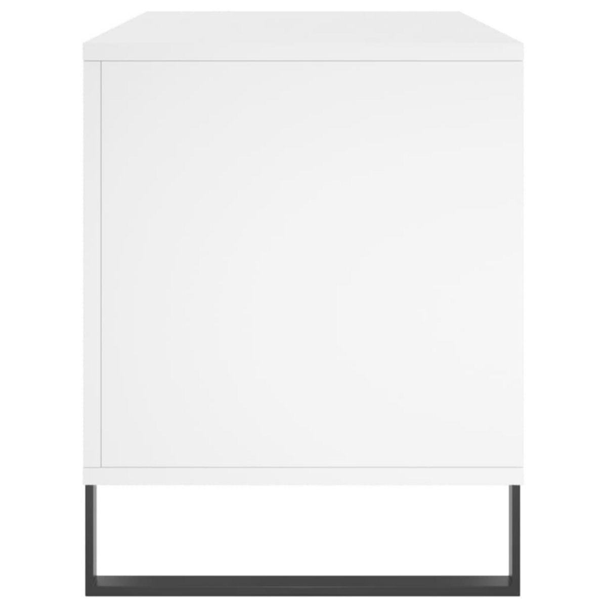 VIDAXL Armoire a disques blanc 100x38x48 cm bois d'ingenierie
