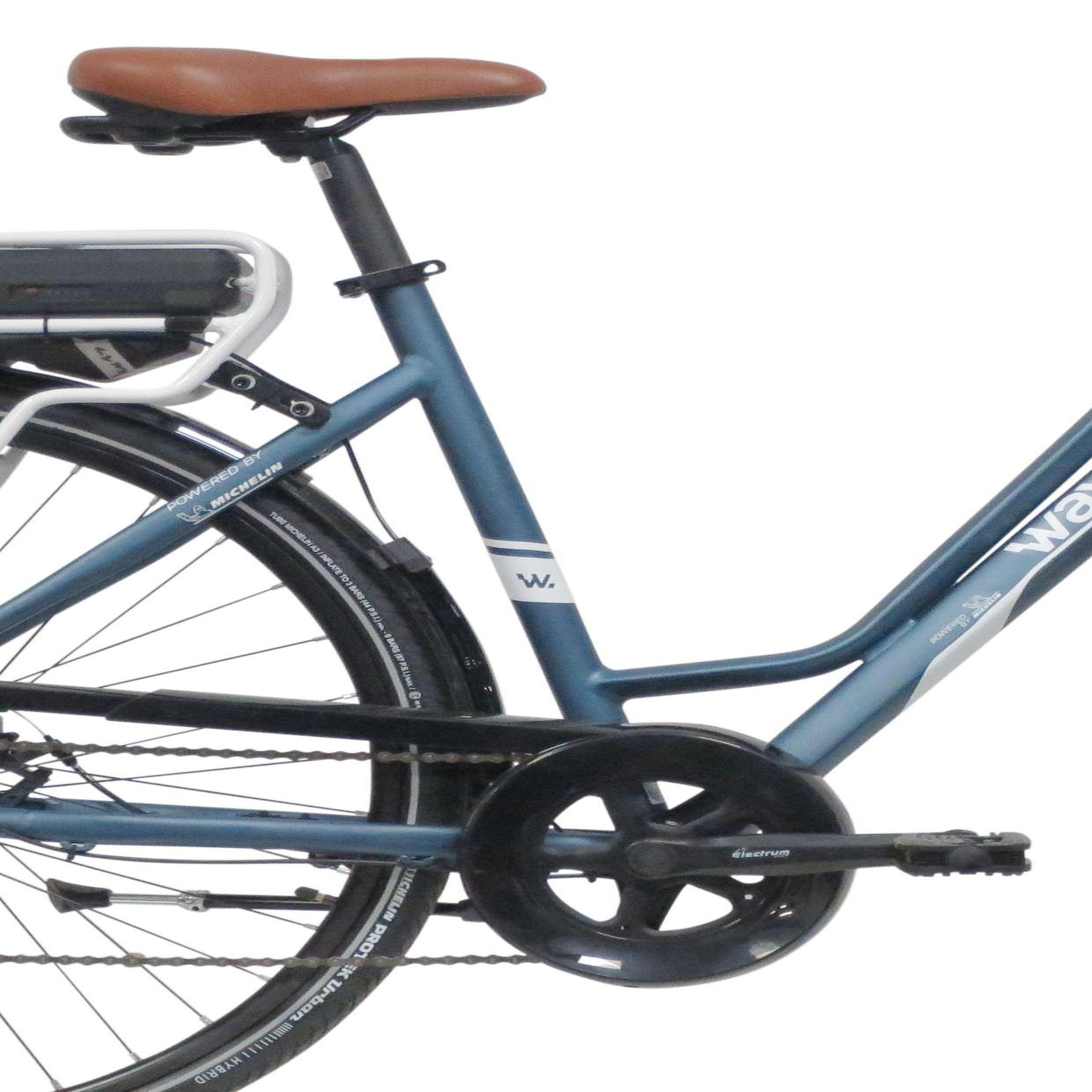 Voir la diapositive 3 : WAYSCRAL Vélo électrique 28'' ( VAE) Rigide Wayscral Powered by Michelin - Cadre Alu - Système intégré sous le porte bagage, compact et amovible en quelques secondes - Batterie 36V Li-ion 7 Ah 252 wh - Shimano - Autonomie 45 Kms maximum
