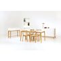 Voir la diapositive 4 : Paris Prix Lot de 2 Chaises Design  Cee  75cm Chêne & Blanc