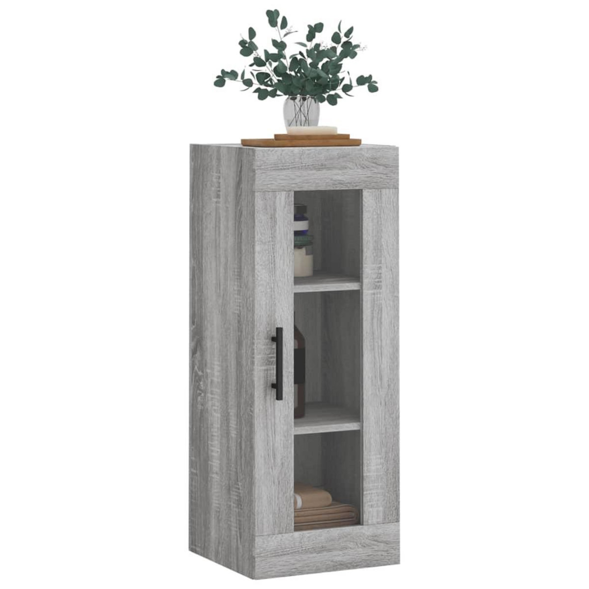 VIDAXL Armoire murale sonoma gris 34,5x34x90 cm