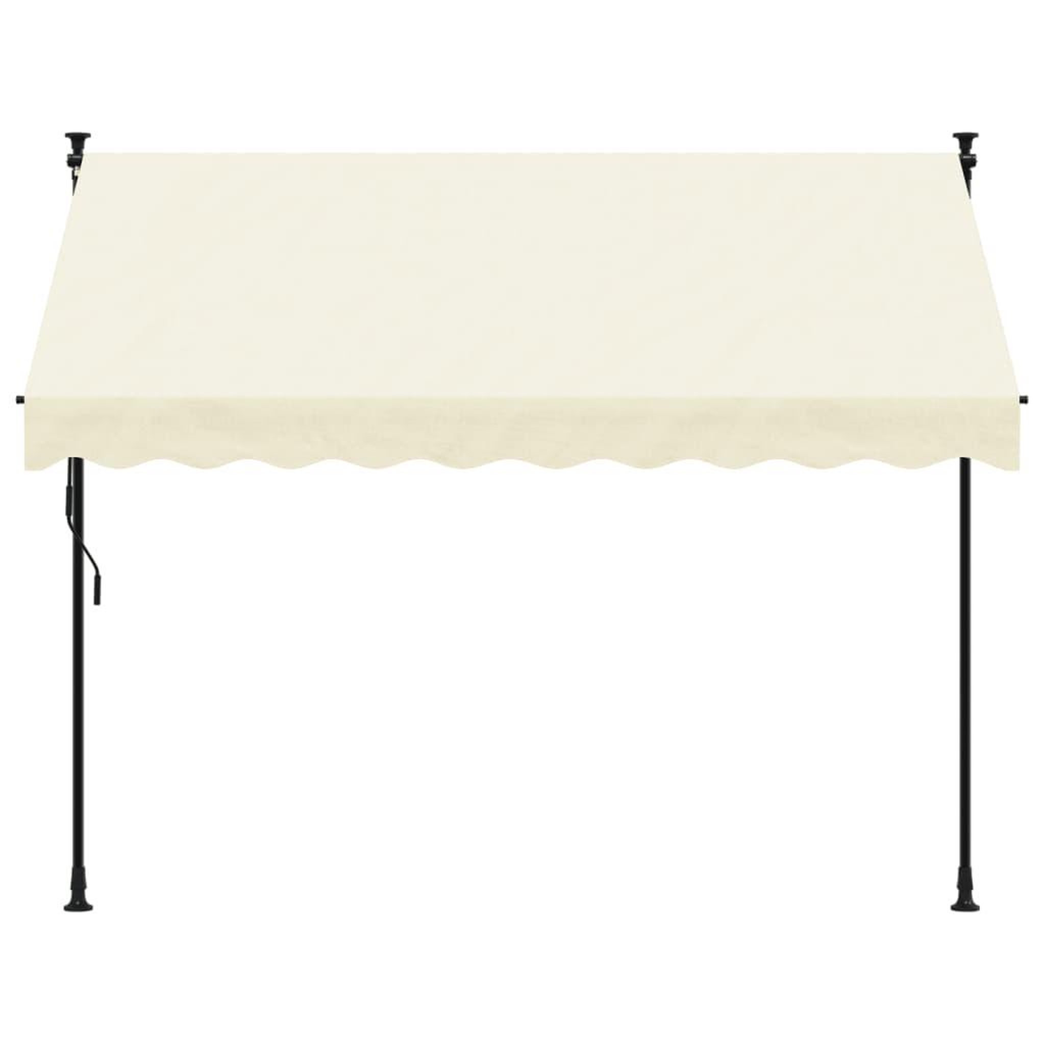 Voir la diapositive 3 : VIDAXL Auvent retractable creme 250x150 m tissu et acier