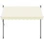 Voir la diapositive 3 : VIDAXL Auvent retractable creme 250x150 m tissu et acier