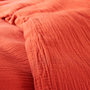 Voir la diapositive 2 : COTON PUR Parure de draps 4 pièces  Noah  Gaze de Coton pour lit 2 Places 160 cm