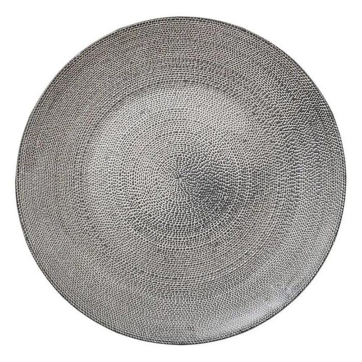 SECRET DE GOURMET Lot de 6 Assiettes à Dessert  Aurore  21cm Gris