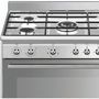 Voir la diapositive 2 : SMEG Piano de cuisson gaz SX91GM