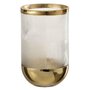 Paris Prix Vase Design  Sucomba  21cm Transparent & Or