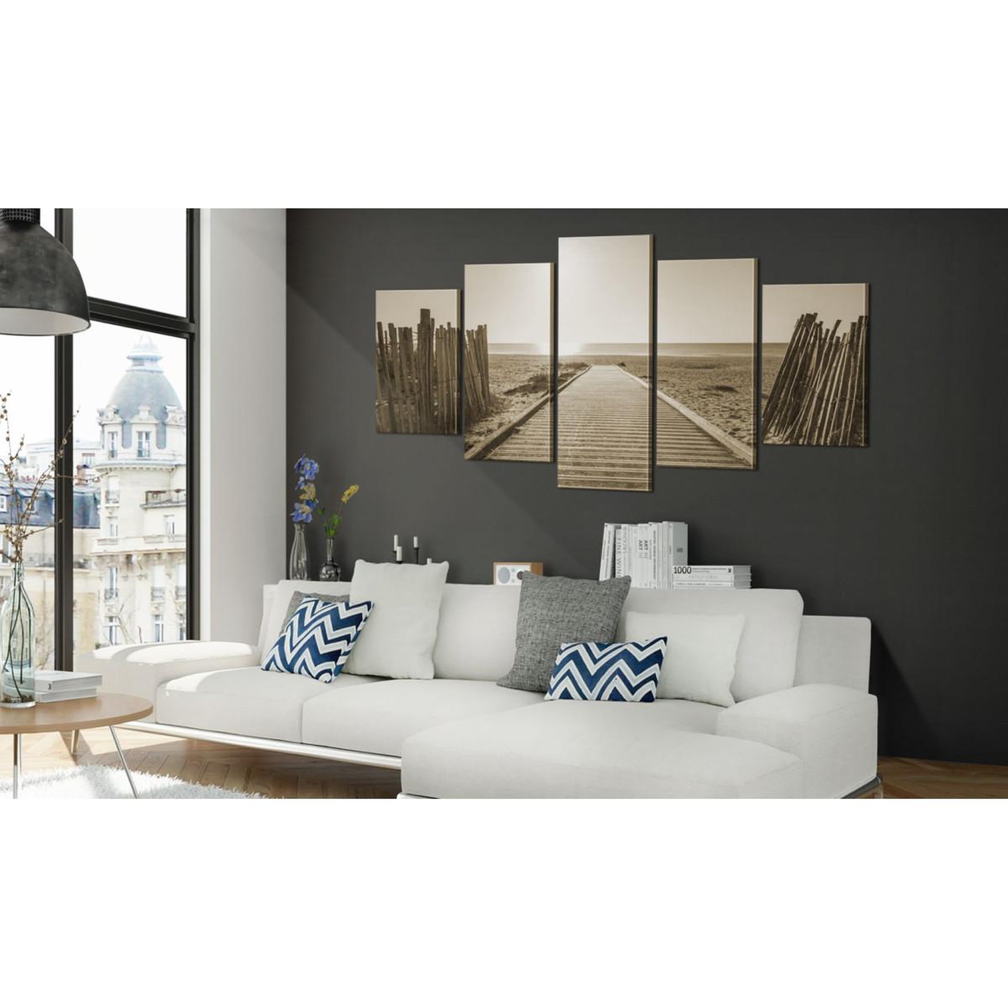 Voir la diapositive 2 : Paris Prix Tableau Imprimé  Beach of Memories