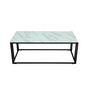Voir la diapositive 3 : Paris Prix Table Basse Design  Rock  120cm Blanc