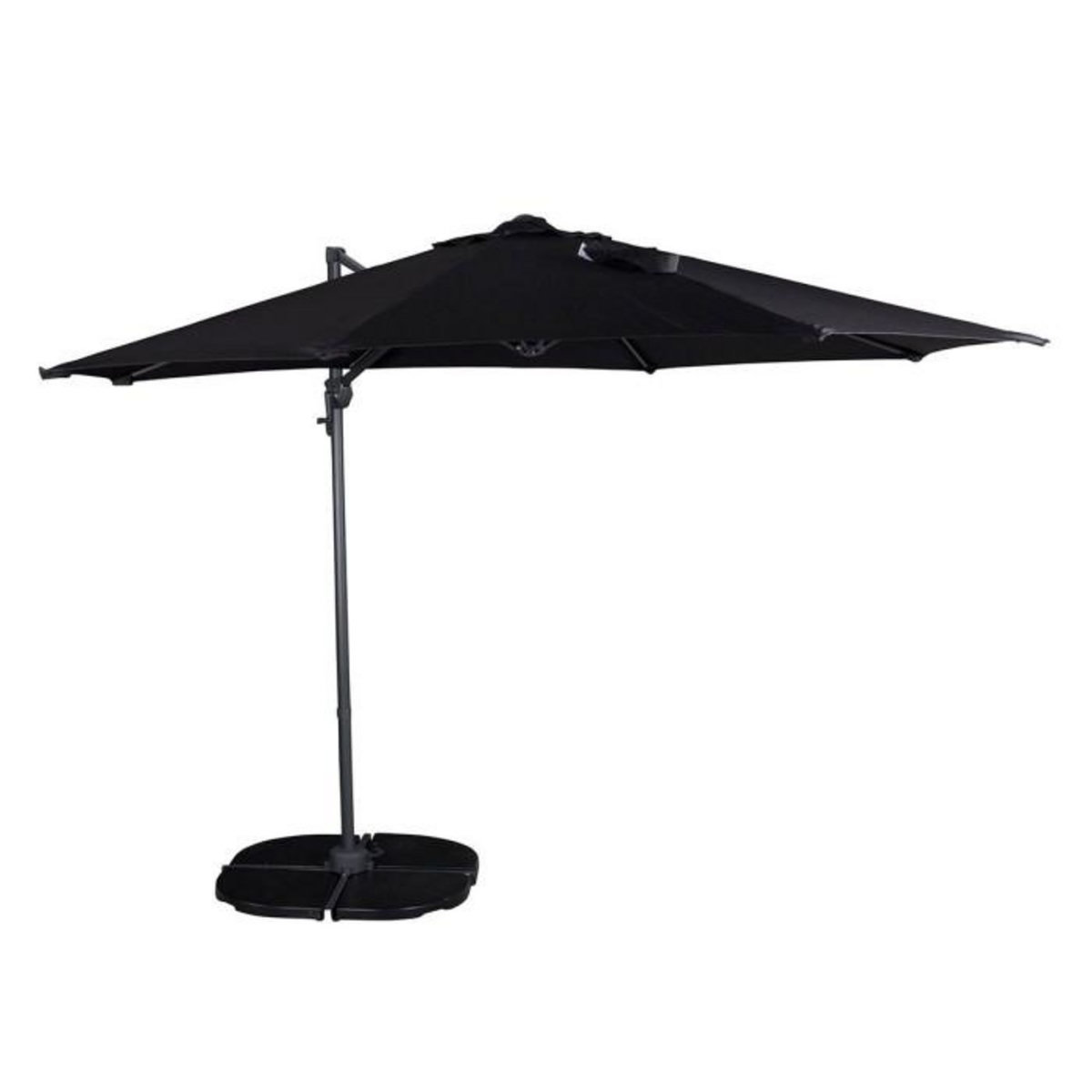 Paris Prix Parasol Déporté Rotatif  Leeds  294cm Noir