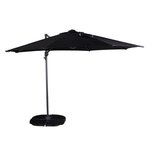 Paris Prix Parasol Déporté Rotatif  Leeds  294cm Noir