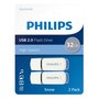Philips Philips Cles USB 2.0 Snow 32 Go 2 pcs Blanc et gris