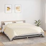 VIDAXL Couverture lestee Creme clair 220x260 cm 11 kg Tissu
