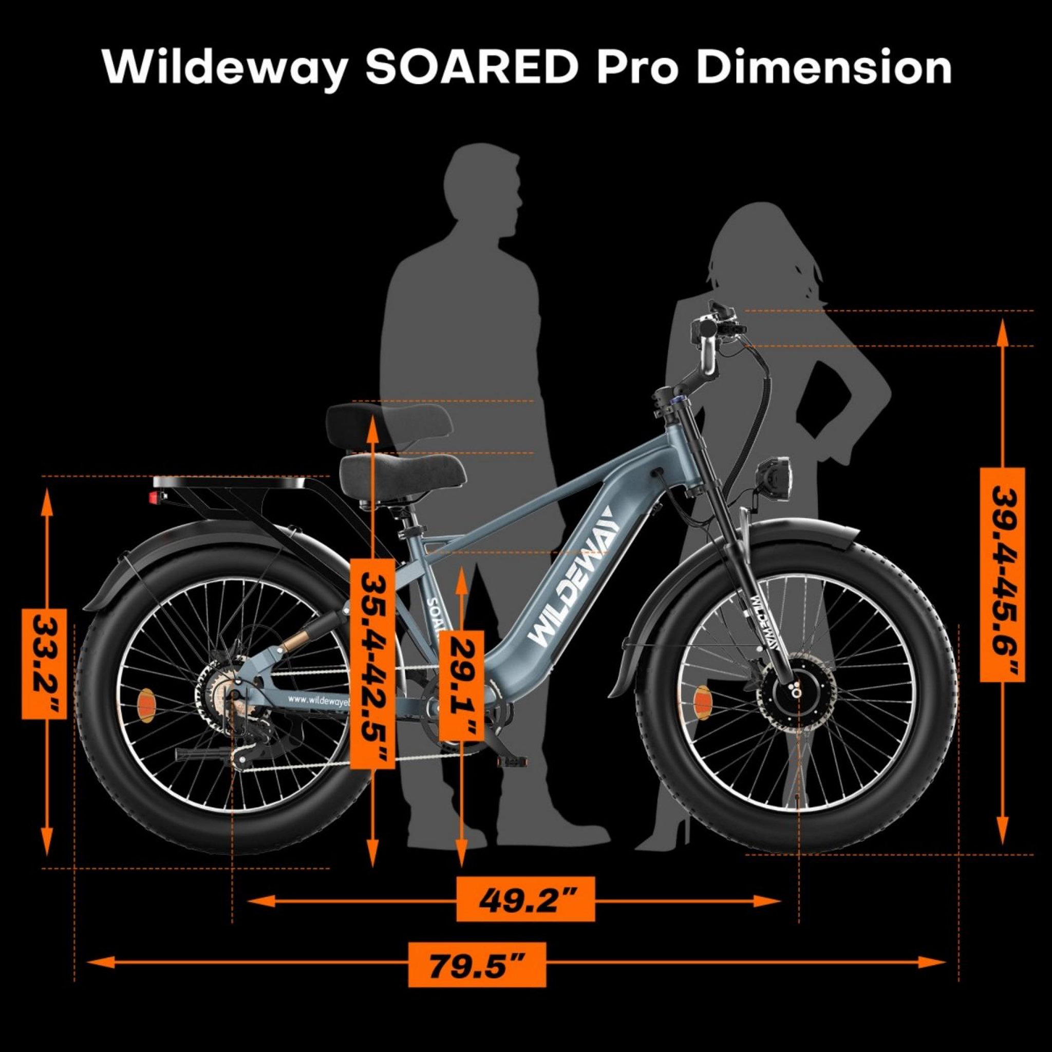 Voir la diapositive 6 : WILDEWAY Vélo électrique avec capteur de couple wildeway soared-max