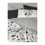 Voir la diapositive 2 : GENERIQUE Parure de lit - 129CTN64831 - 1 housse de couette 220 x 240 cm + 2 taies d'oreiller 60 x 60 cm - 100% coton ranforcé - Noir