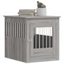 Voir la diapositive 4 : VIDAXL Meuble de cage pour chiens sonoma gris 64,5x80x71 cm