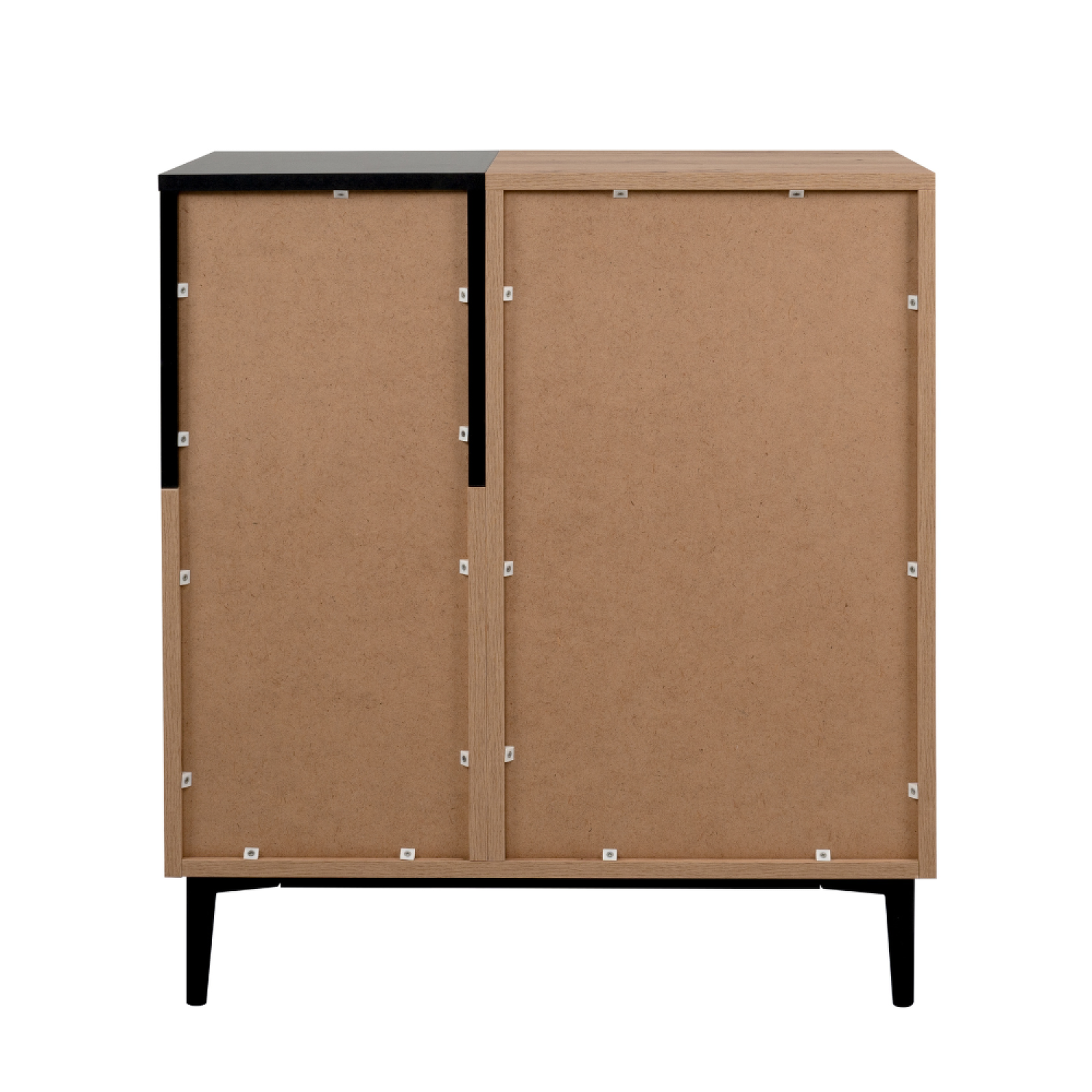 Voir la diapositive 6 : CONCEPT USINE Buffet bois et noir 80cm NOVI