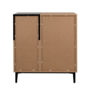 Voir la diapositive 6 : CONCEPT USINE Buffet bois et noir 80cm NOVI
