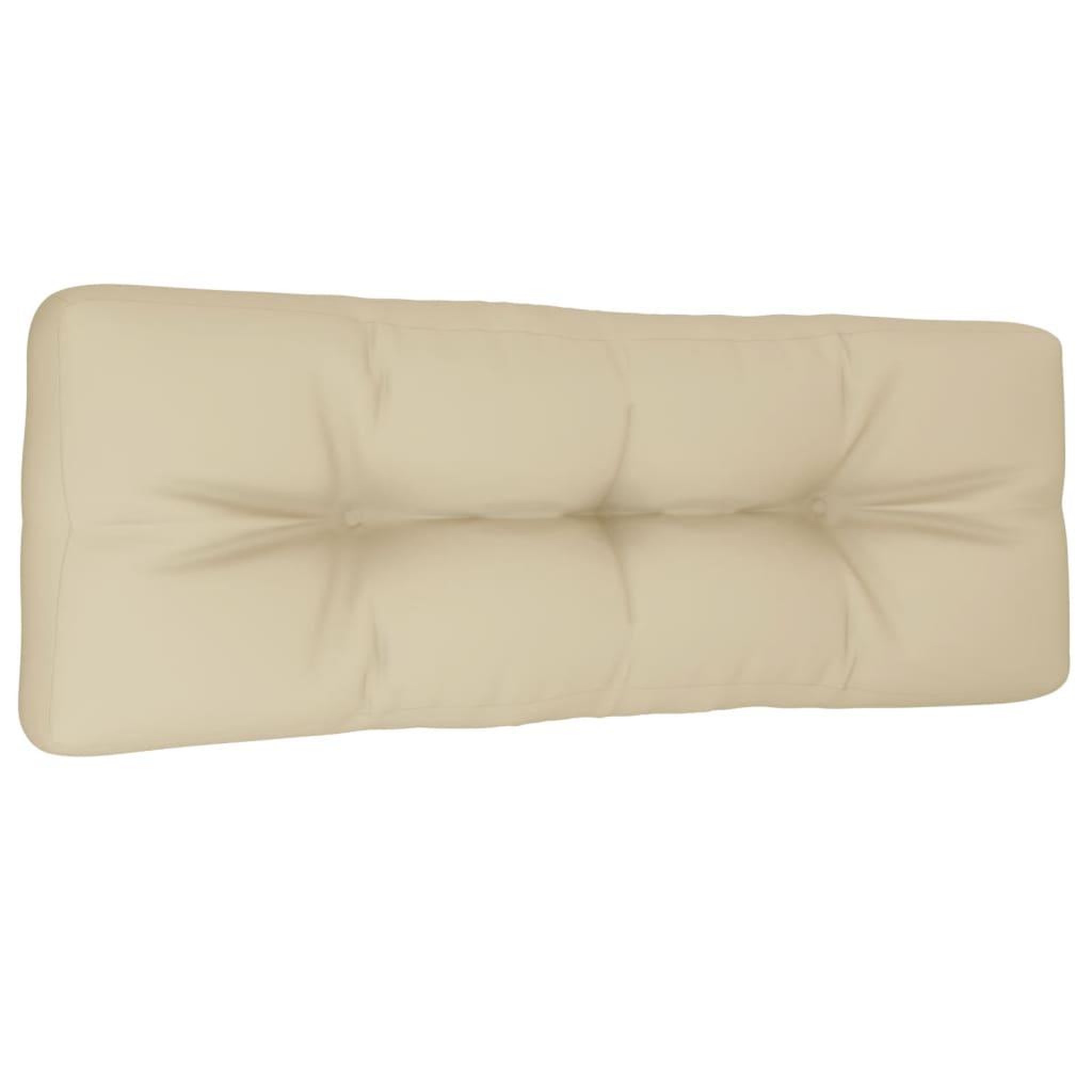 Voir la diapositive 4 : VIDAXL Coussin de palette beige 120x40x12 cm tissu
