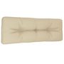 Voir la diapositive 4 : VIDAXL Coussin de palette beige 120x40x12 cm tissu