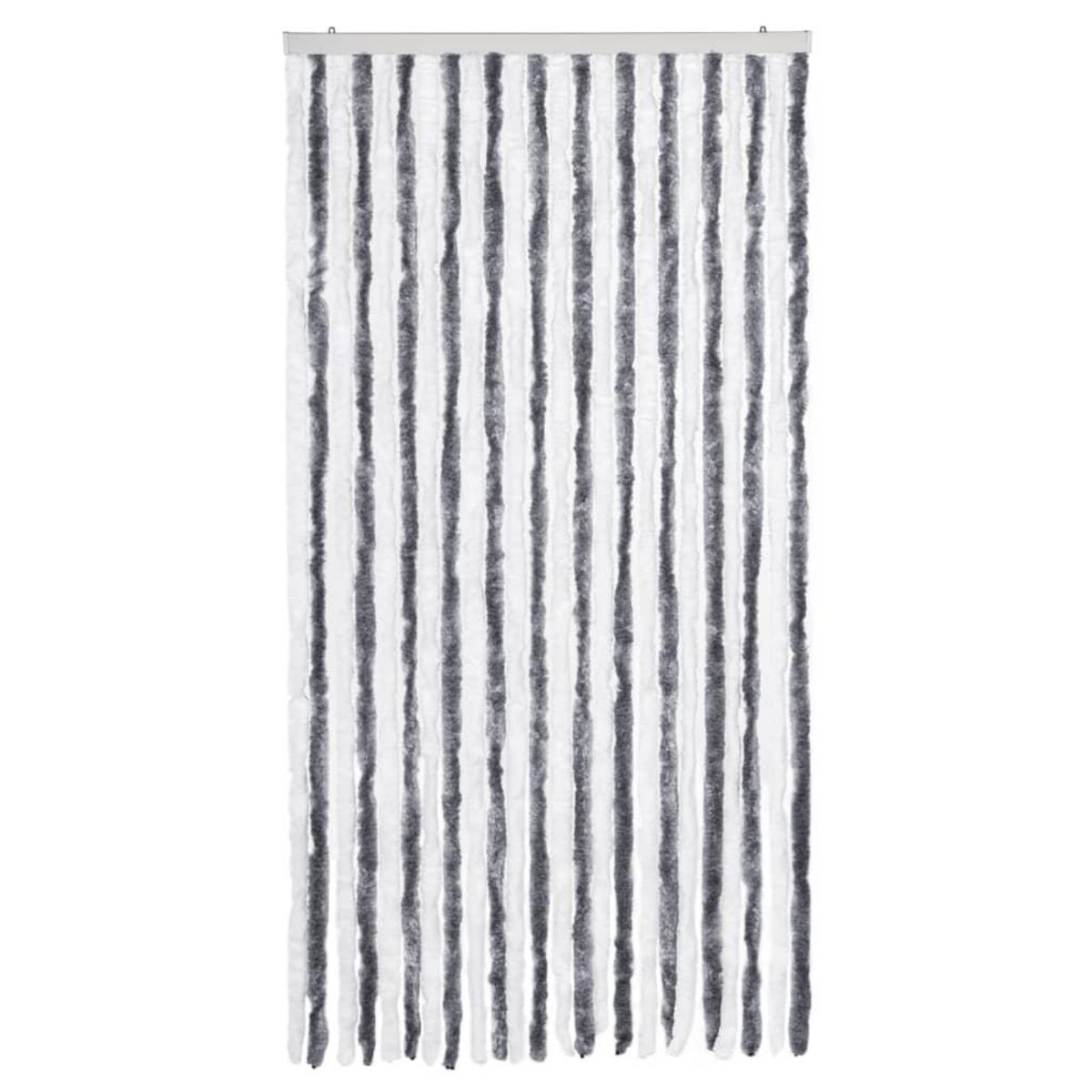 VIDAXL Moustiquaire Gris et blanc 100x220 cm Chenille