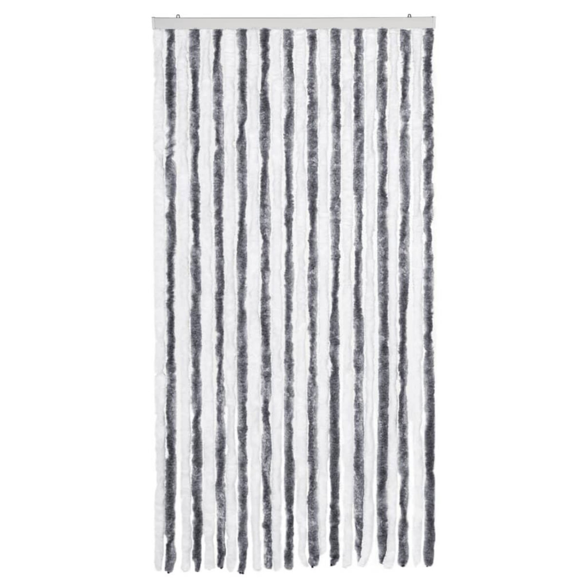 VIDAXL Moustiquaire Gris et blanc 100x220 cm Chenille