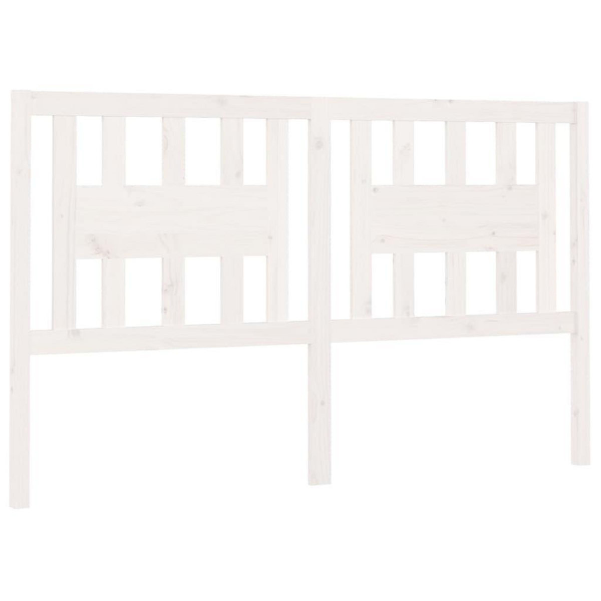 VIDAXL Tete de lit Blanc 166x4x100 cm Bois massif de pin