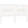 Voir la diapositive 2 : VIDAXL Tete de lit Blanc 166x4x100 cm Bois massif de pin