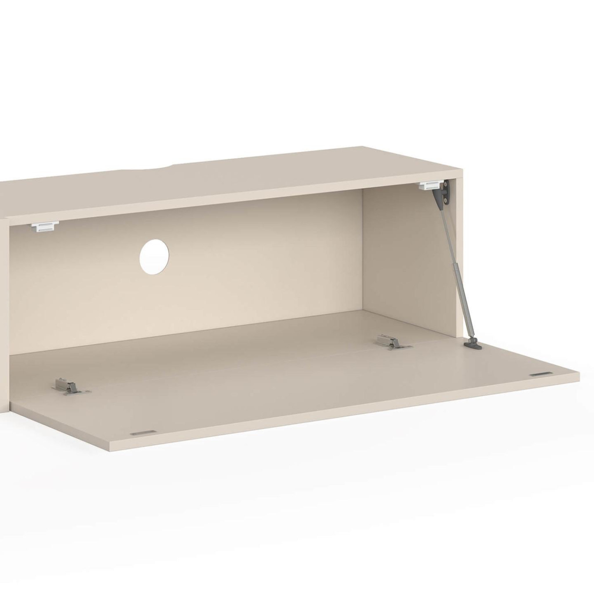 Voir la diapositive 6 : ID MARKET Meuble tv 180 cm suspendu elio 2 portes beige