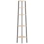Voir la diapositive 3 : VIDAXL Etagere d'angle 5 niveaux Marron clair et noir 45,5x31,5x180 cm