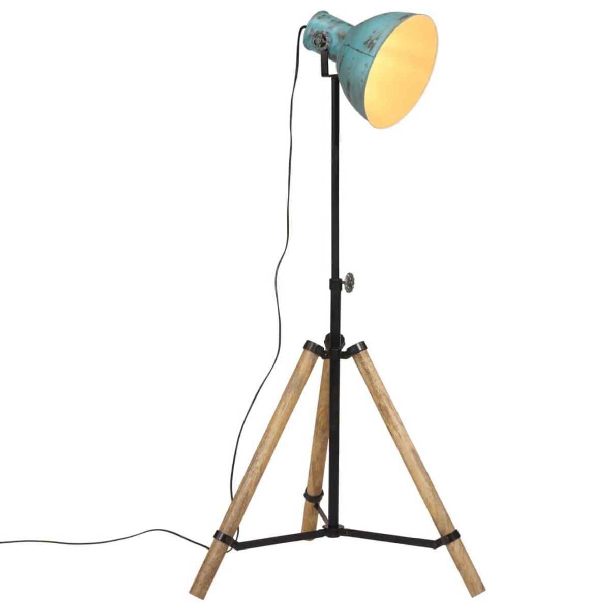 VIDAXL Lampadaire 25 W bleu delave 75x75x90-150 cm E27