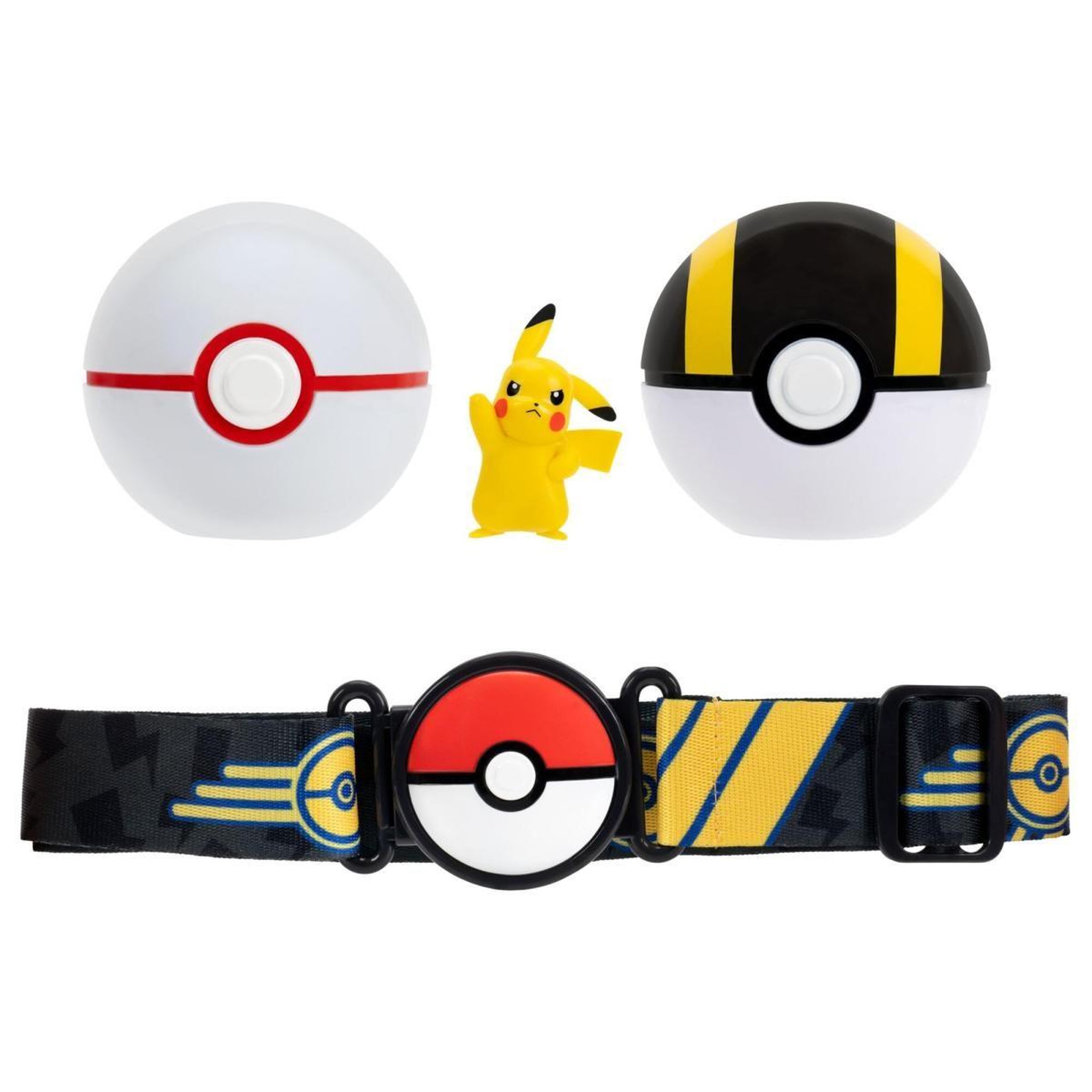 Pokemon Ceinture pikachu clip n go – figurine de combat pikachu de 5 cm – pokemon