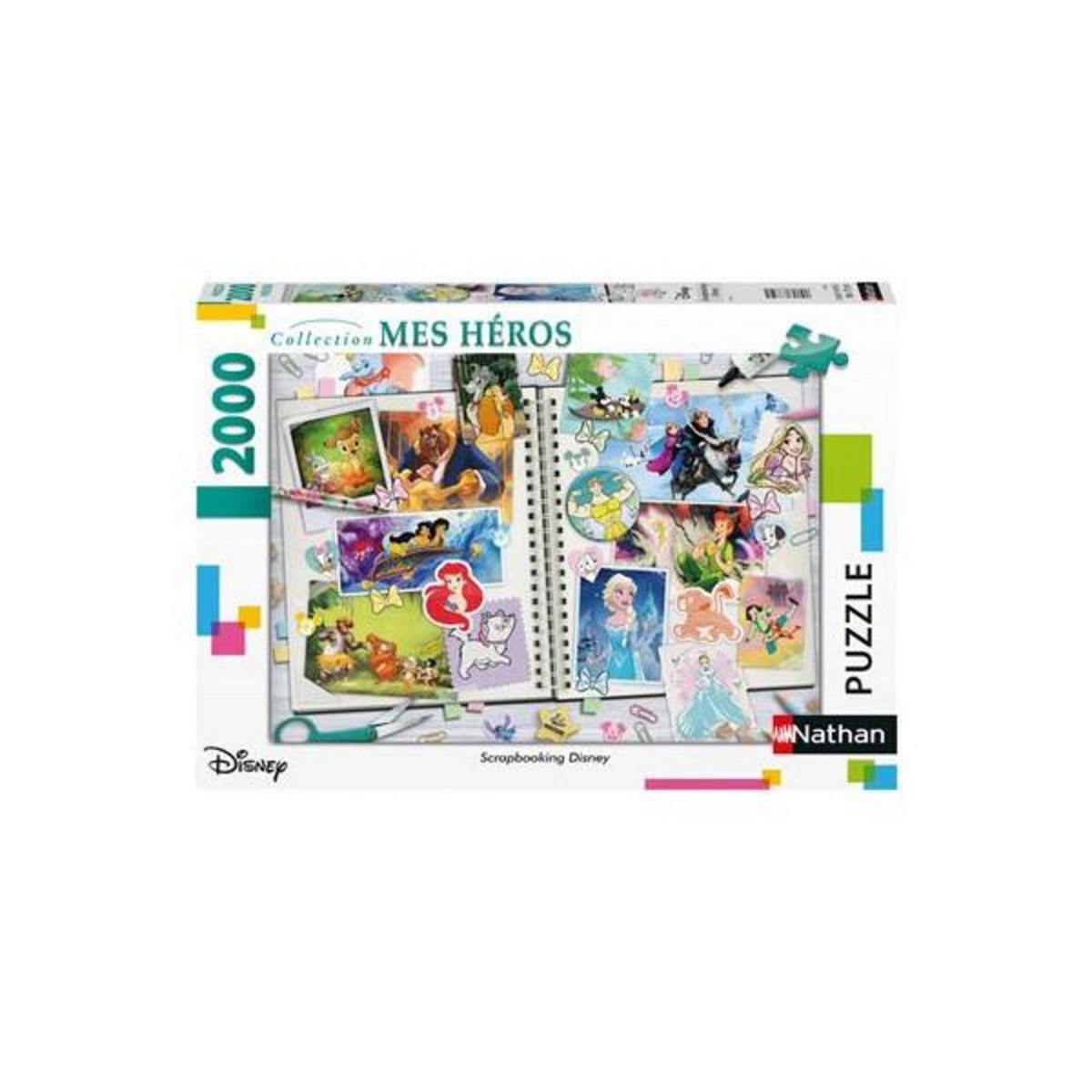 Nathan Puzzle 2000 pièces Nathan Scrapbooking Disney