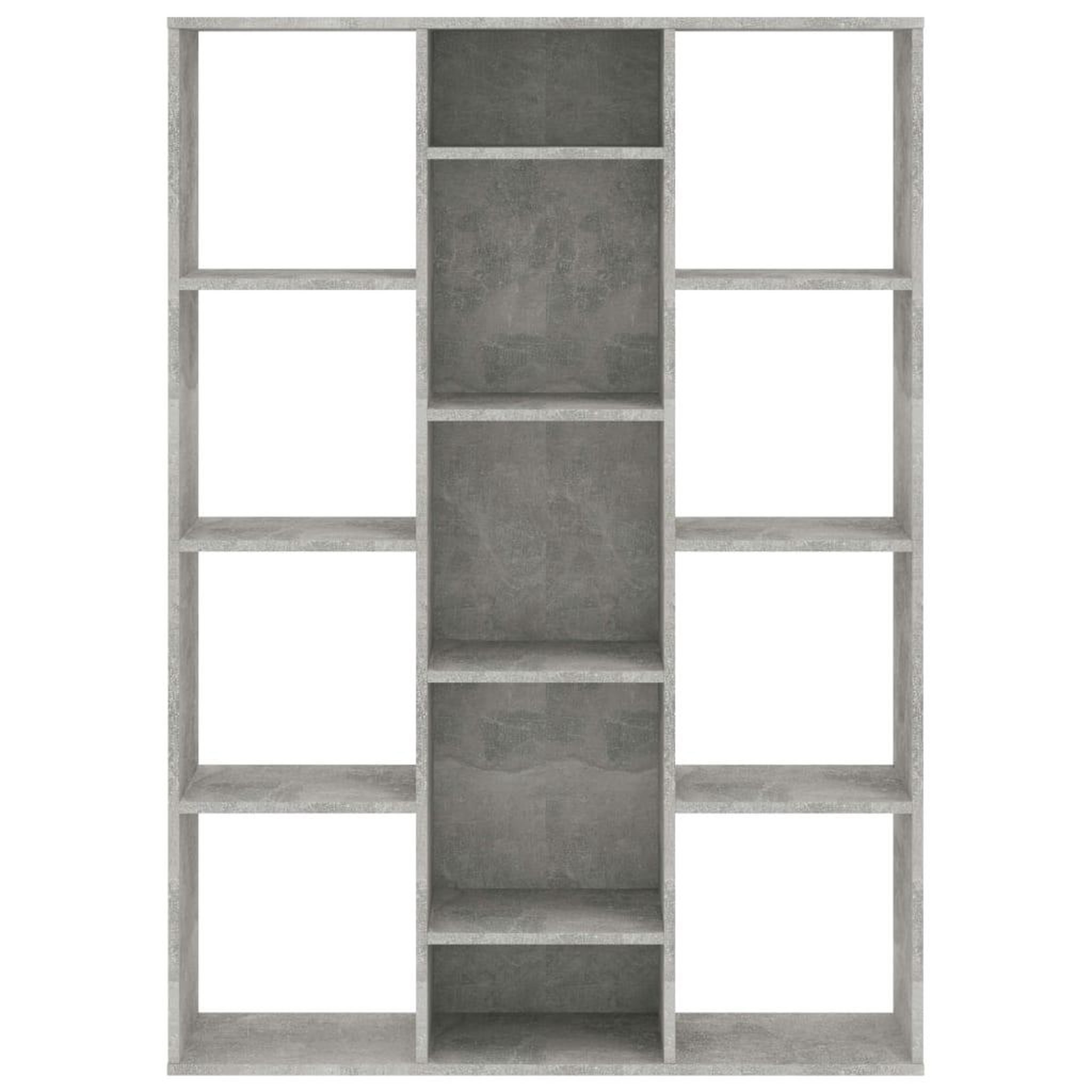 Voir la diapositive 5 : VIDAXL Separateur de piece/Bibliotheque Gris beton Bois d'ingenierie