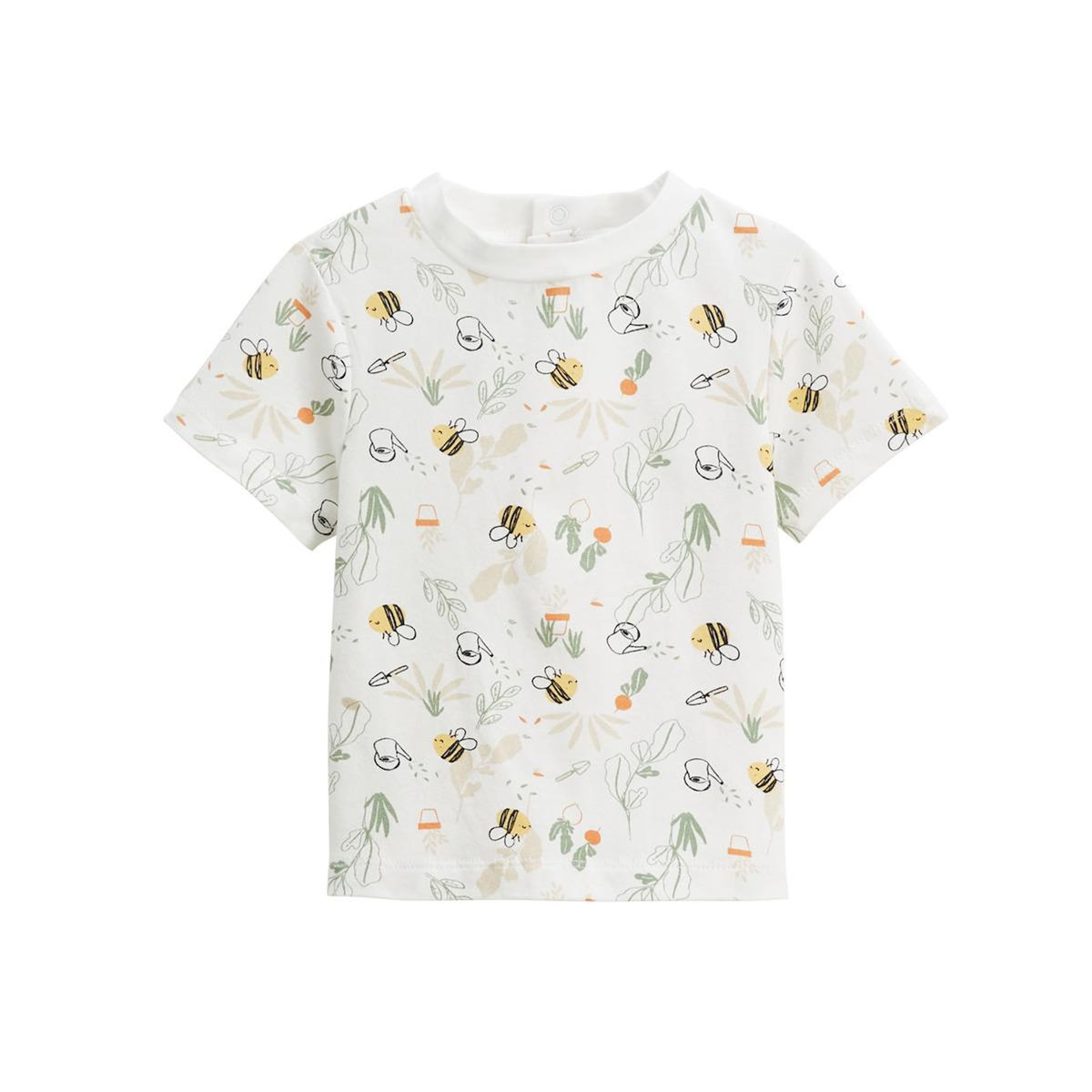 Petit Béguin Ensemble salopette bébé en gaze de coton et t-shirt Eden