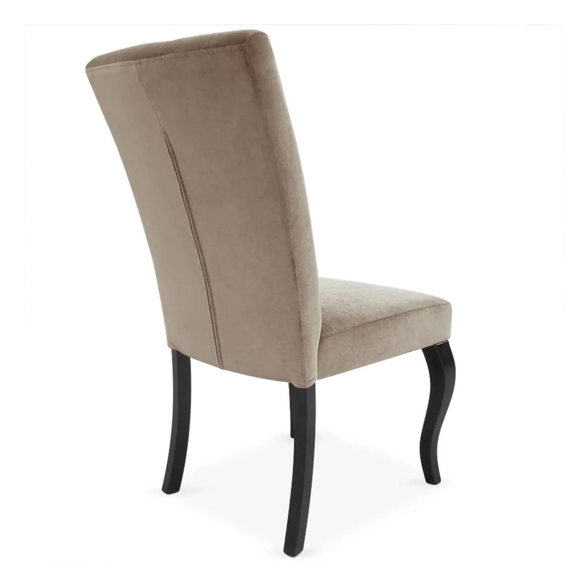 Voir la diapositive 3 : Paris Prix Lot de 2 chaises design velours  lucky  106cm taupe