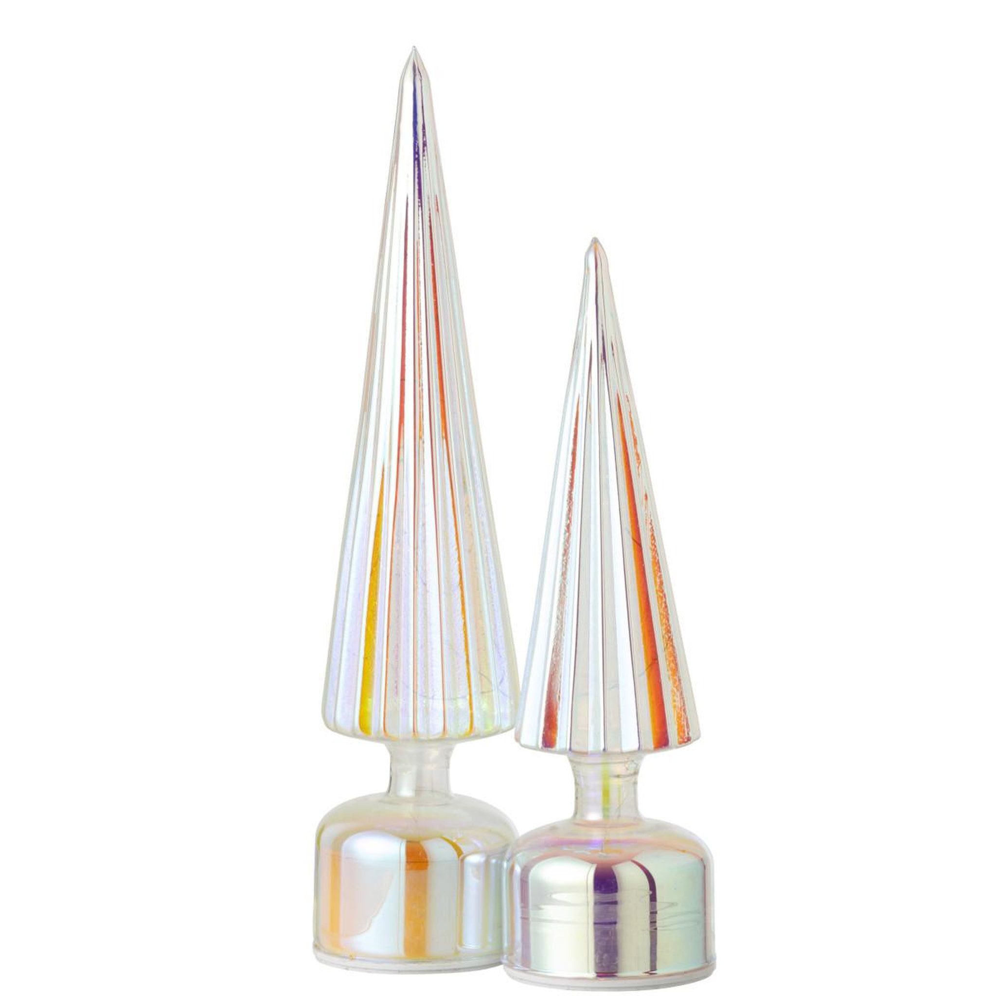 Voir la diapositive 4 : J-LINE Sapin Tournant à LED  Félicie  39cm Multicolore
