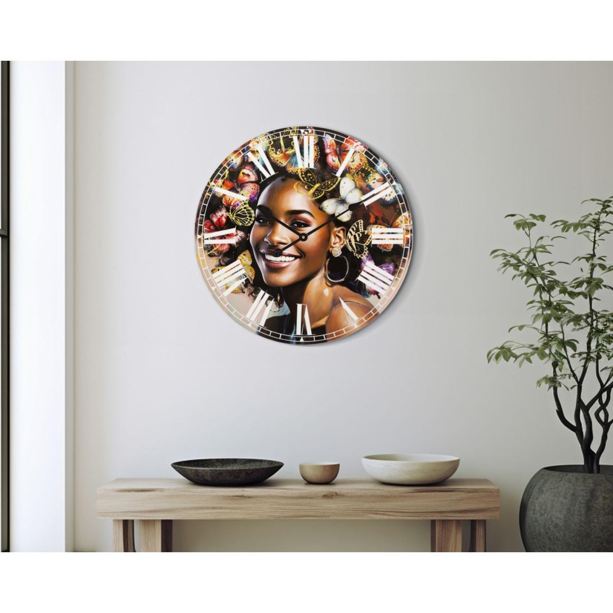 Voir la diapositive 6 : Paris Prix Horloge murale déco  kourt  60cm multicolore