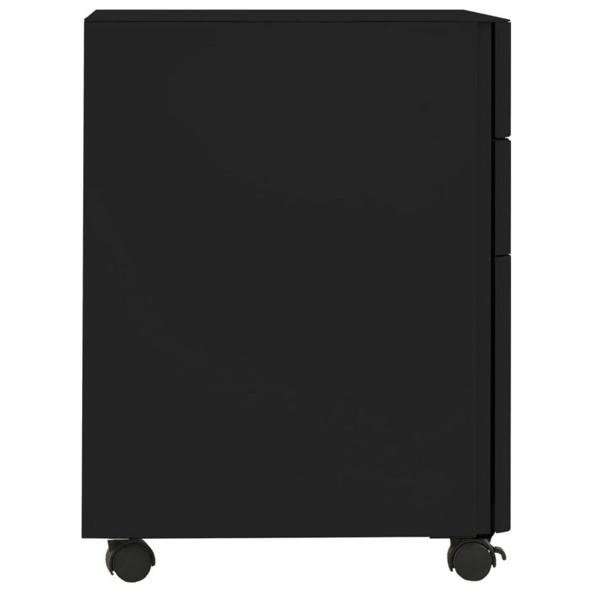 VIDAXL Classeur mobile Noir 30x45x59 cm Acier